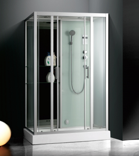 Душевая кабина Frank F-505-1 140x85 см с турецкой баней, 2457800